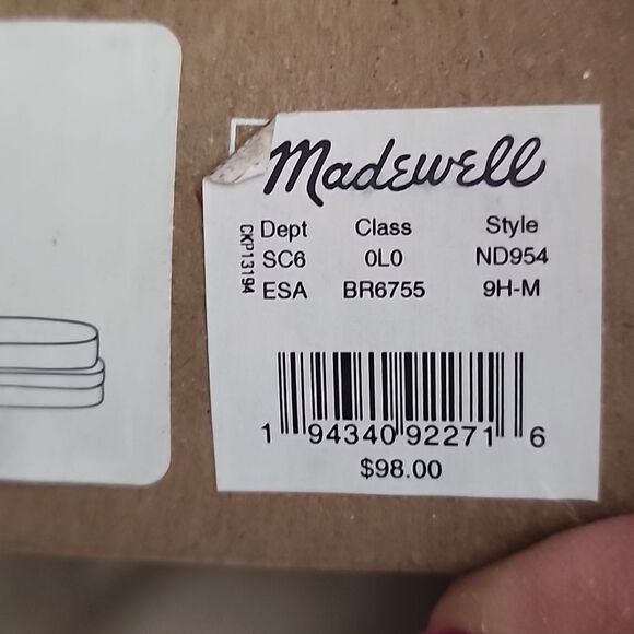 Madewell Crisscross Slide Sandle 🛝 size 9.5 NIB - Picture 7 of 7